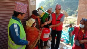 Relief Distribution Earthquake In Jajarkot And West Rukum By CN Staff. (PC CN)